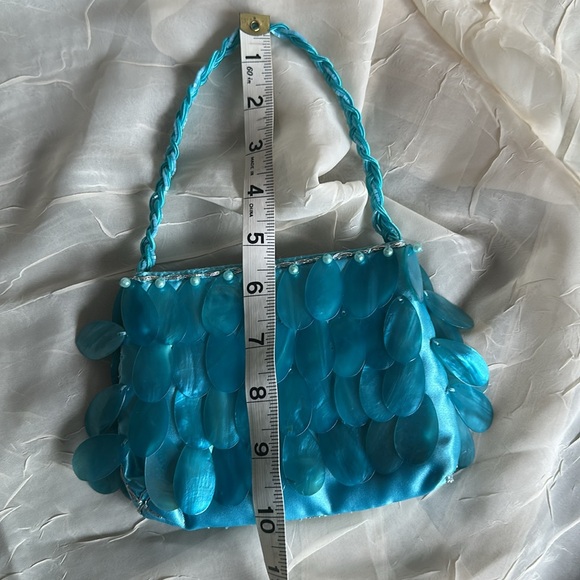 Mother of Pearl handbeaded purse mini bag women’s - Picture 5 of 9